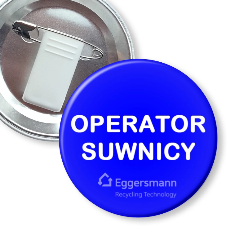 przypinka z żabką i agrafką Eggersmann Operator suwnicy