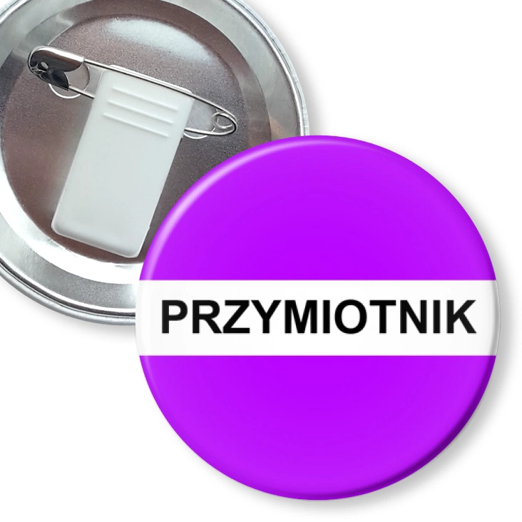 przypinka z żabką i agrafką Gramatyka przymiotnik