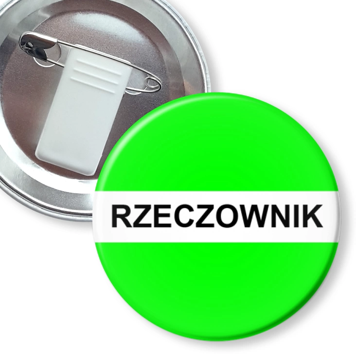 przypinka z żabką i agrafką Gramatyka rzeczownik