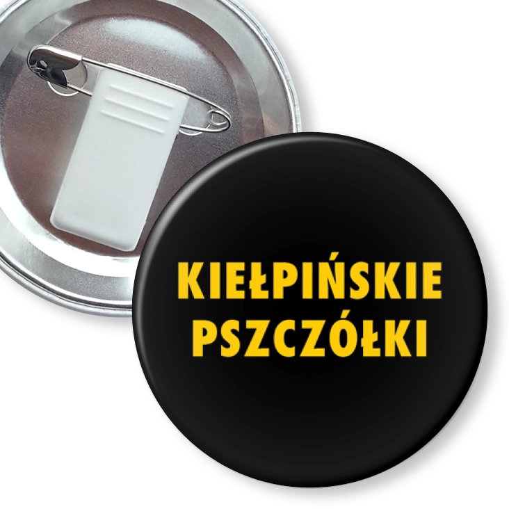 przypinka z żabką i agrafką Kiełpińskie Pszczółki