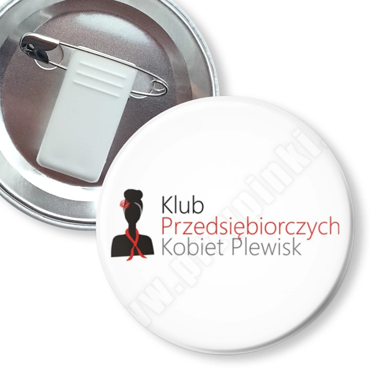 przypinka z żabką i agrafką KPK