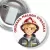 Przypinka z żabką i agrafką Odznaka Małego Strażaka chłopiec strażak