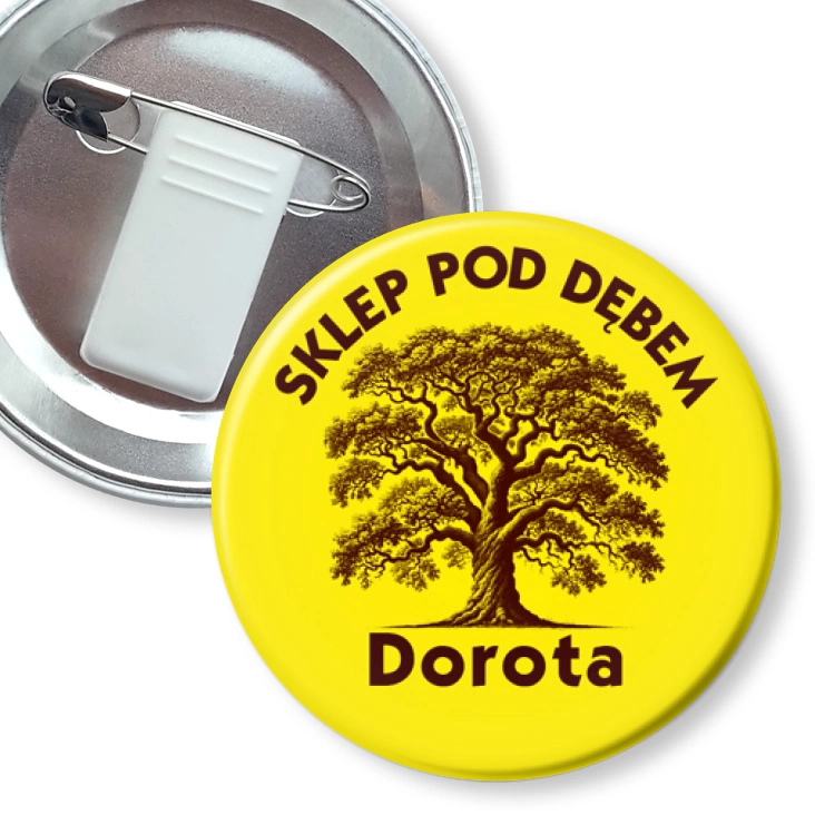 przypinka z żabką i agrafką Sklep pod Dębem