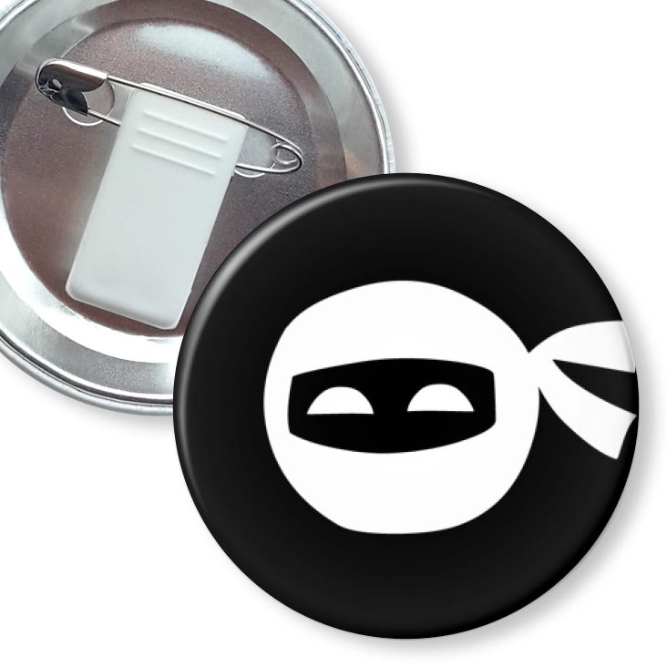 przypinka z żabką i agrafką Sprawność ninja