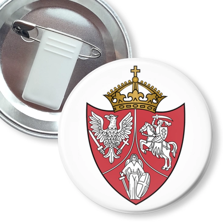 przypinka z żabką i agrafką Symbol Powstania Styczniowego