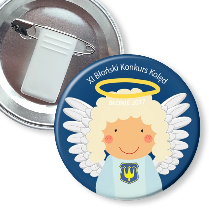 przypinka z żabką i agrafką XI Błoński Konkurs Kolęd