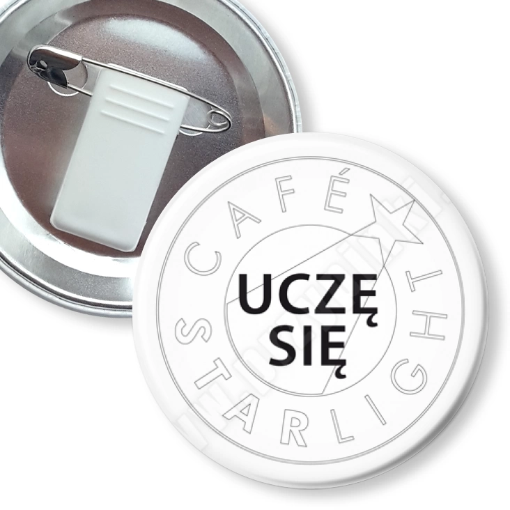 przypinka z żabką i agrafką Cafe Starlight
