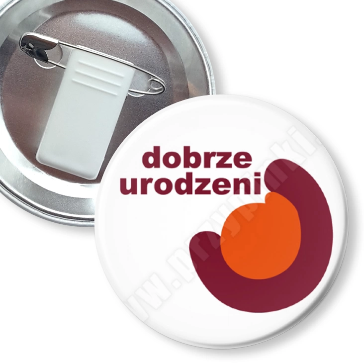 przypinka z żabką i agrafką Dobrze urodzeni