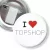 Przypinka z żabką i agrafką I love topshop