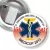 Przypinka z żabką i agrafką Medicup 2013