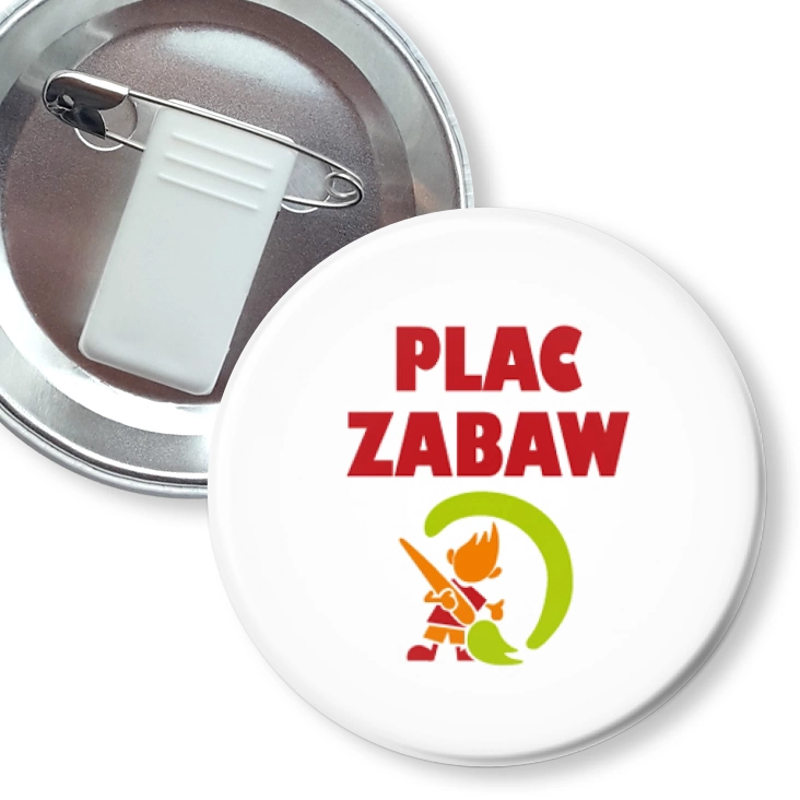przypinka z żabką i agrafką Plac zabaw