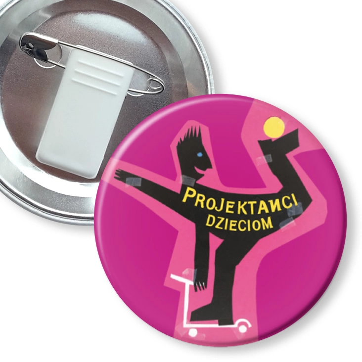 przypinka z żabką i agrafką Projektanci dzieciom A