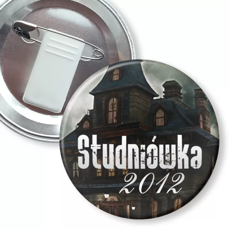 przypinka z żabką i agrafką Studniówka 2012