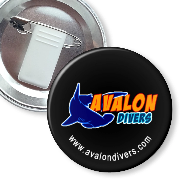 przypinka z żabką i agrafką Avalon Divers