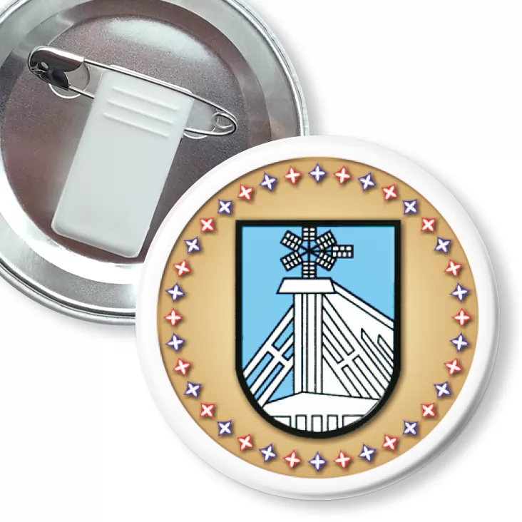 przypinka z żabką i agrafką Ciechocinek