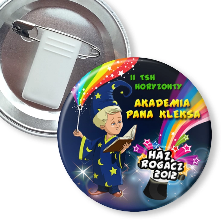 przypinka z żabką i agrafką Haz Rogacz 2012