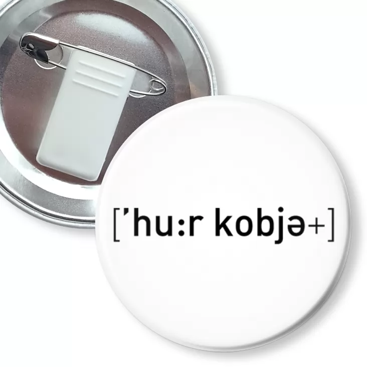przypinka z żabką i agrafką Chór kobiet