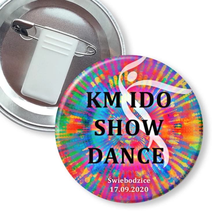 przypinka z żabką i agrafką KM IDO Show Dance