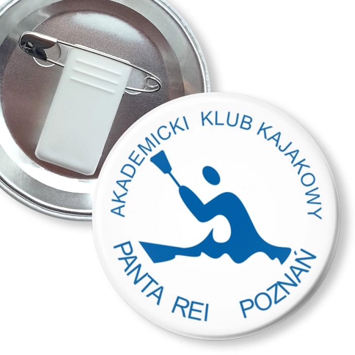 przypinka z żabką i agrafką Panta Rei