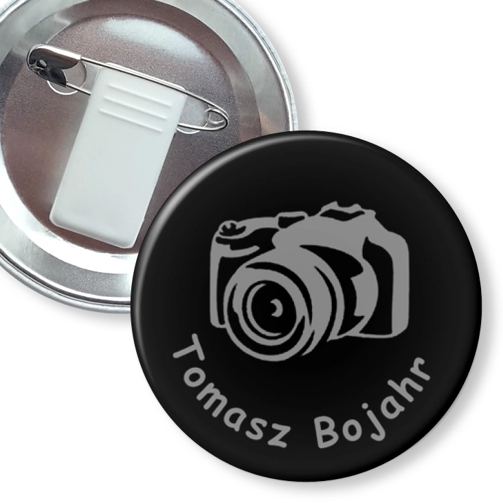 przypinka z żabką i agrafką Tomasz Bojahr