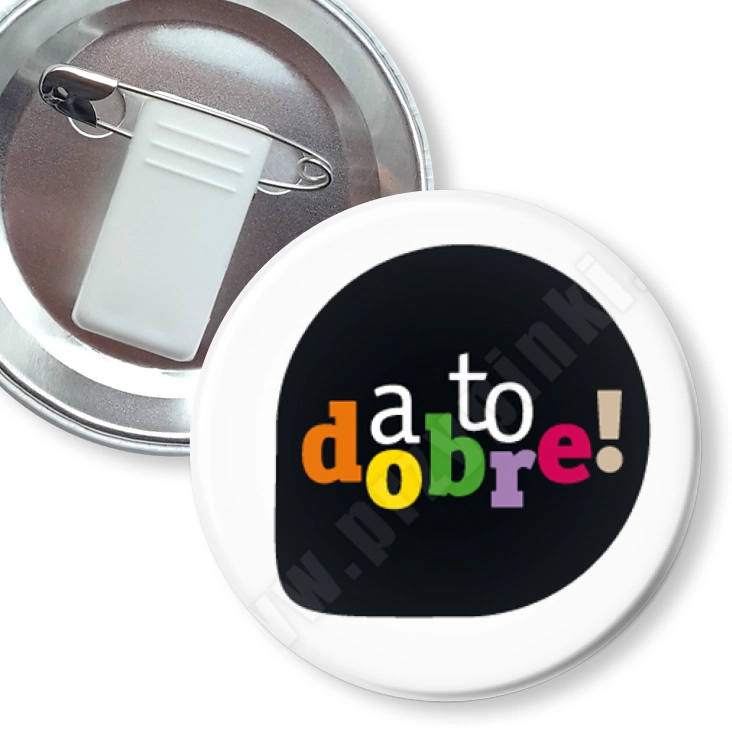 przypinka z żabką i agrafką a to dobre!