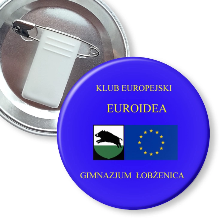 przypinka z żabką i agrafką Euroidea