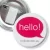 Przypinka z żabką i agrafką Hello! studio