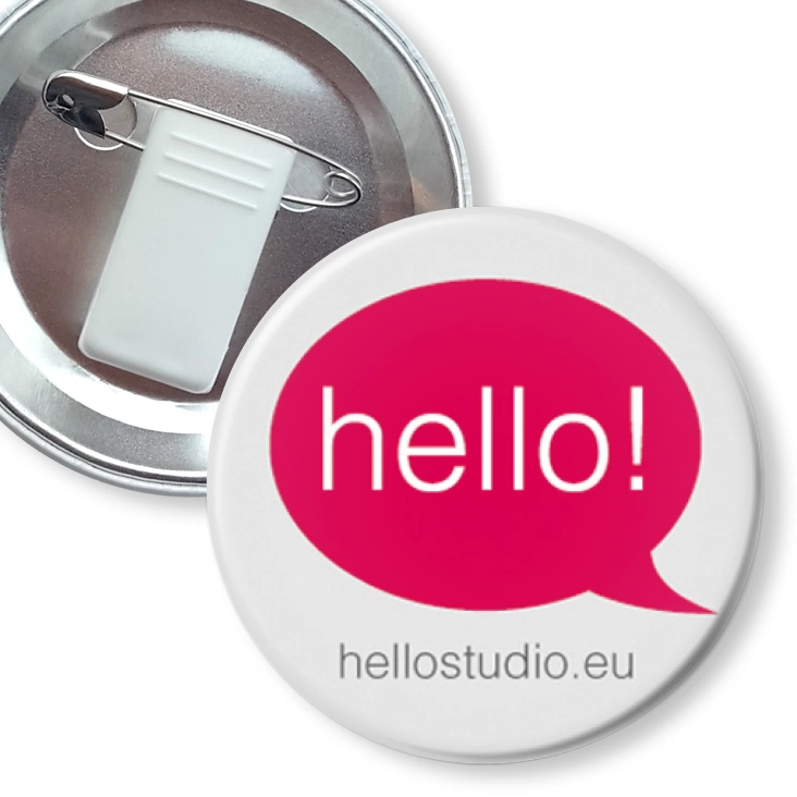 przypinka z żabką i agrafką Hello! studio