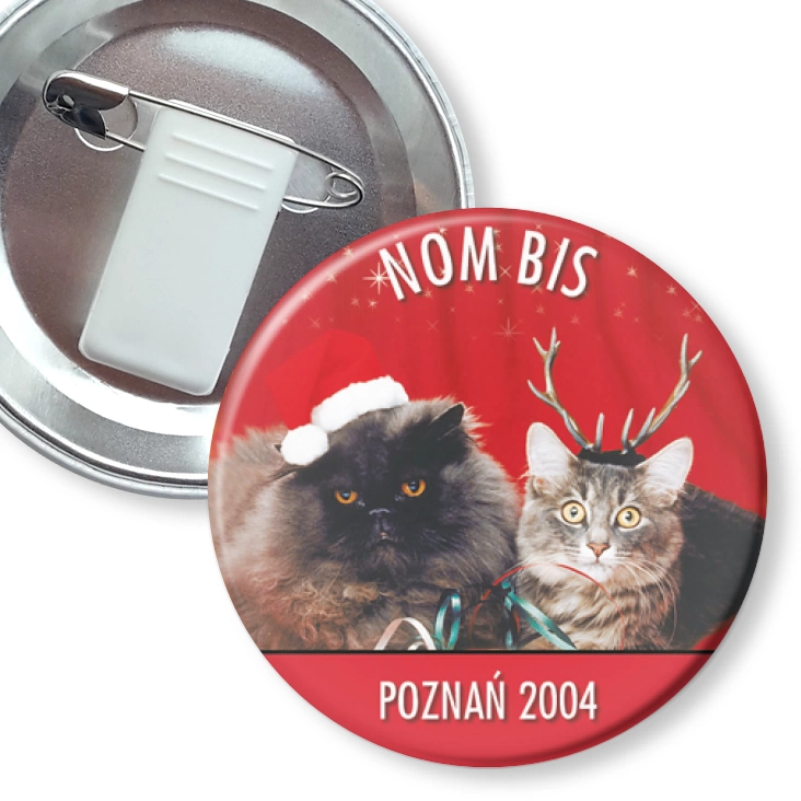 przypinka z żabką i agrafką Nom Bis