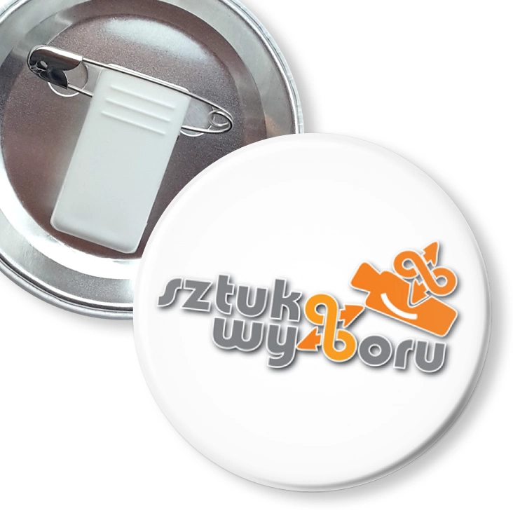 przypinka z żabką i agrafką Sztuka Wyboru