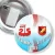 Przypinka z żabką i agrafką 25-lecie Solidarności - Koluszki 2005
