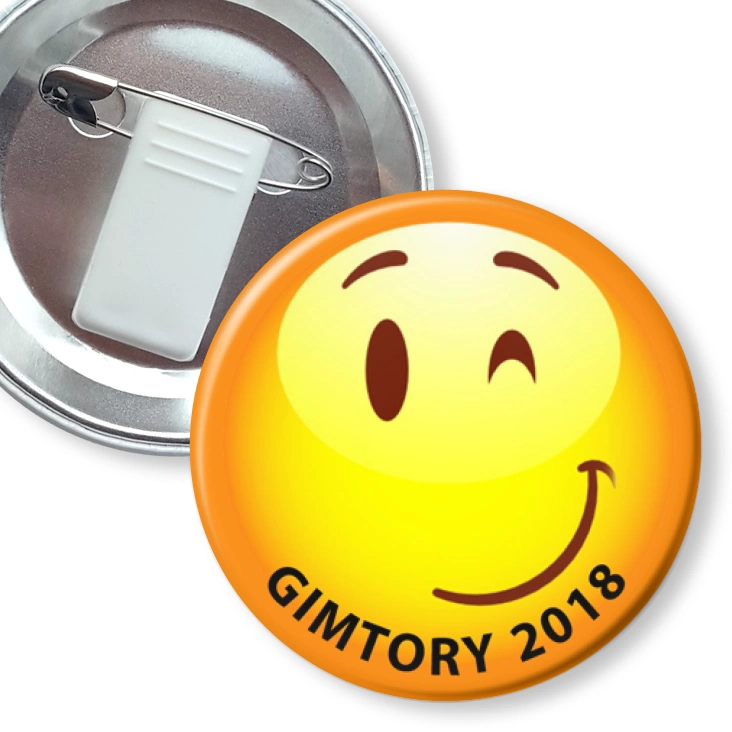 przypinka z żabką i agrafką Gimtory 2018