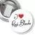 Przypinka z żabką i agrafką I love Renee Blanche