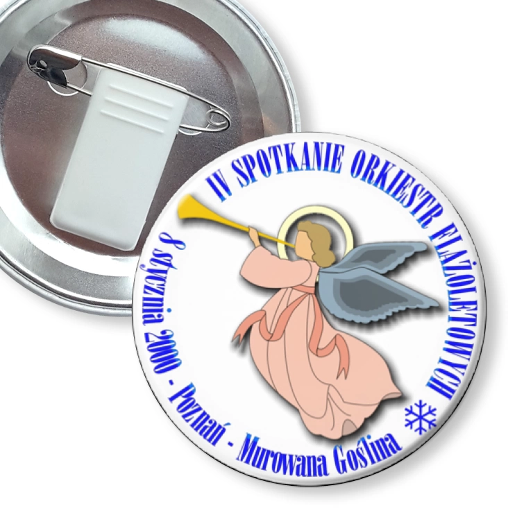 przypinka z żabką i agrafką IV Spotkanie Orkiestr Flażoletowych