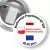 Przypinka z żabką i agrafką Konferencja Programowa KP SLD