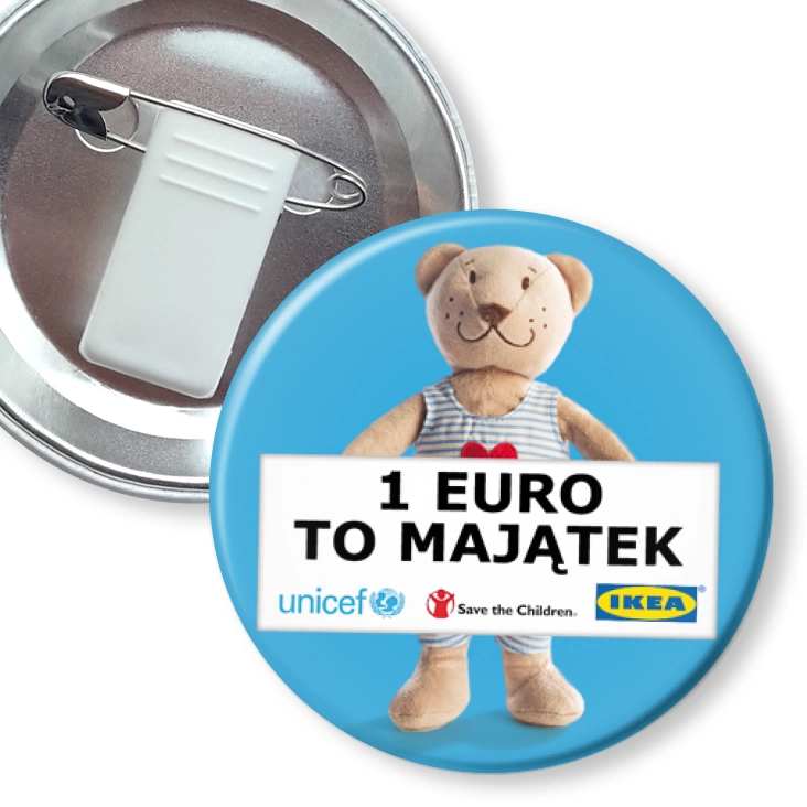 przypinka z żabką i agrafką 1 euro to majątek