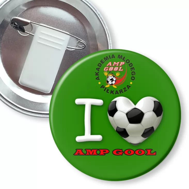 przypinka z żabką i agrafką AMP GOOL