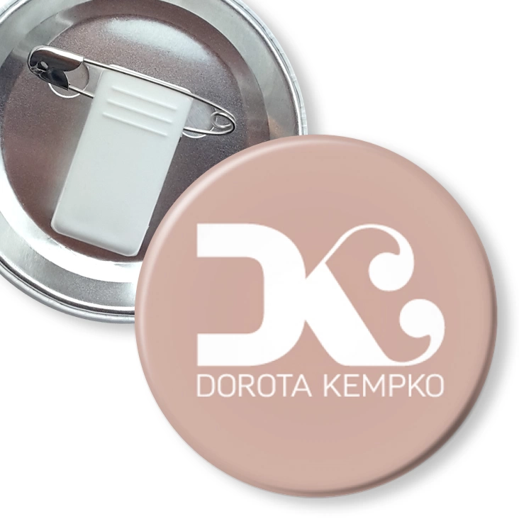 przypinka z żabką i agrafką Dorota Kempko A