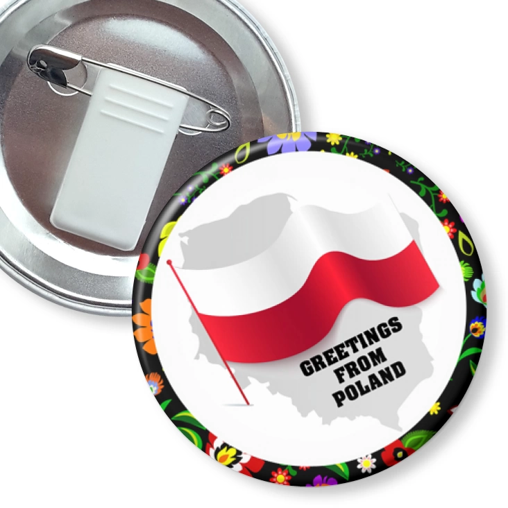 przypinka z żabką i agrafką Jelenia Góra