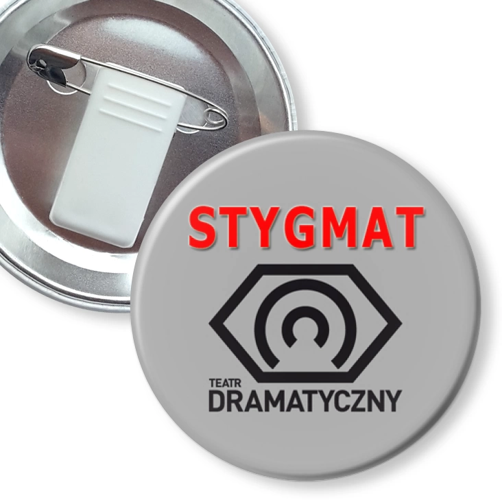 przypinka z żabką i agrafką Teatr Dramatyczny C