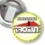 Przypinka z żabką i agrafką TROJAN
