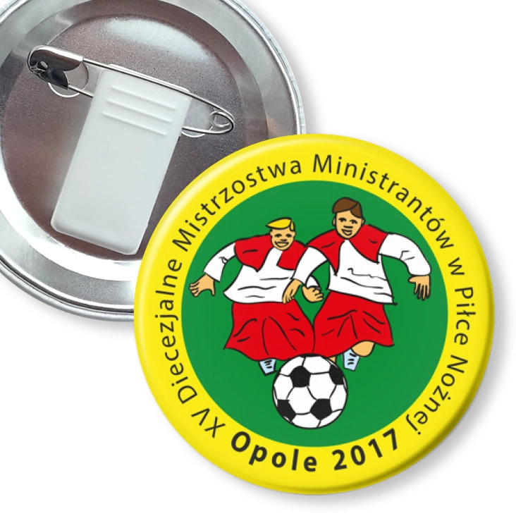 przypinka z żabką i agrafką XV Diecezjalne Mistrzostwa Ministrantów
