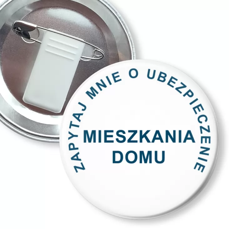 przypinka z żabką i agrafką Zapytaj mnie...