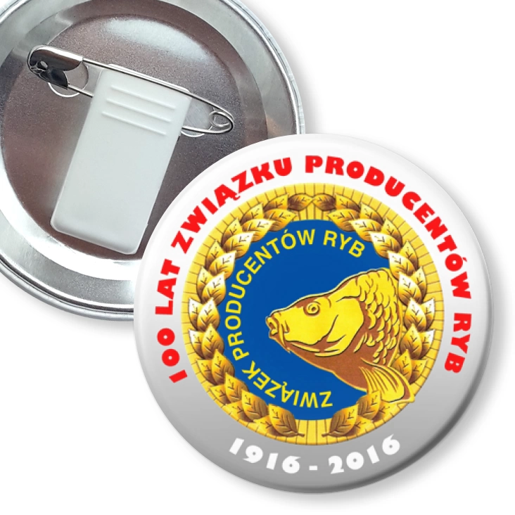 przypinka z żabką i agrafką ZPRyb