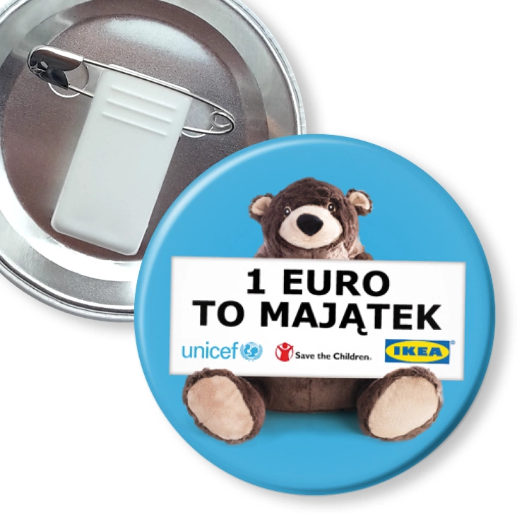 przypinka z żabką i agrafką 1 euro to majątek