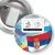Przypinka z żabką i agrafką 300 dni do Euro - II Piłkarska Gra Miejska - Serbia