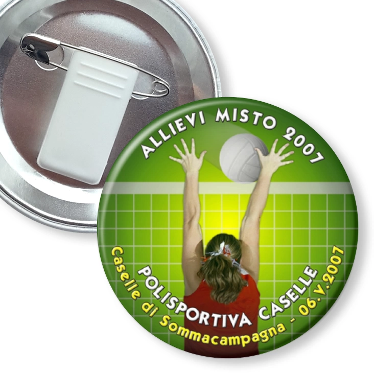 przypinka z żabką i agrafką Allievi Misto 2007