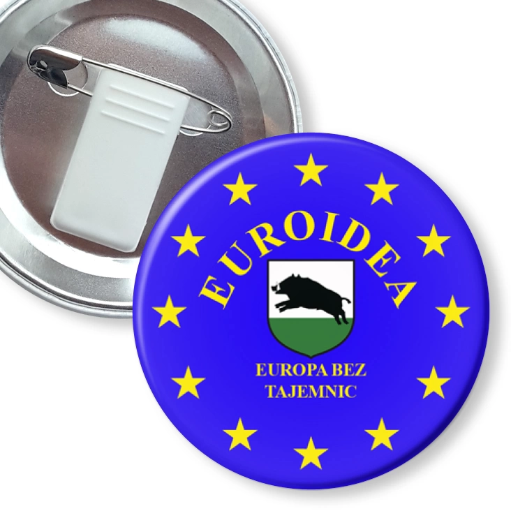 przypinka z żabką i agrafką Euroidea Łobżenica