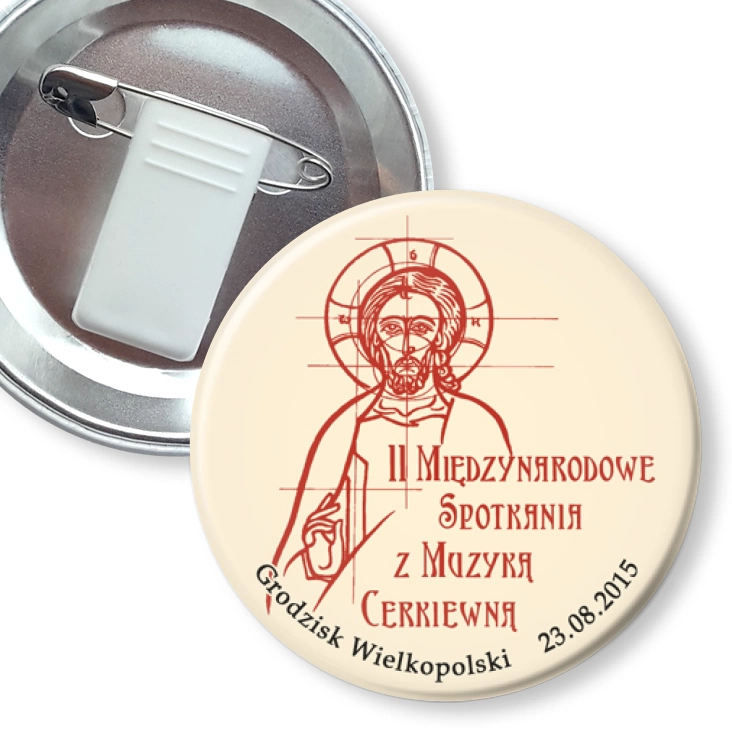 przypinka z żabką i agrafką II Międzynarodowe Spotkania z Muzyką Cerkiewną 2015
