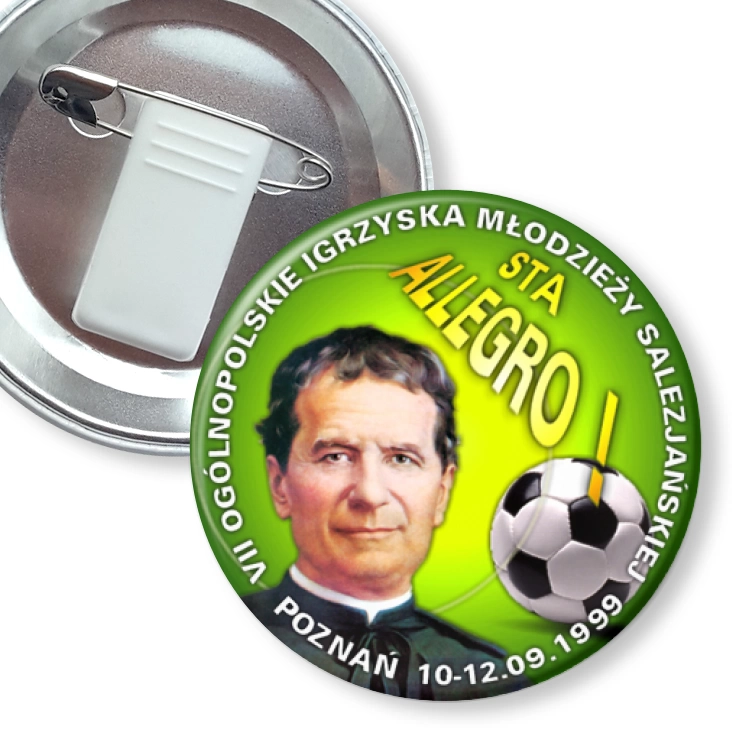 przypinka z żabką i agrafką STA Allegro